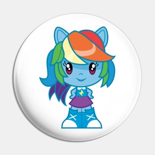 Equestria Girls Rainbow Dash Pin