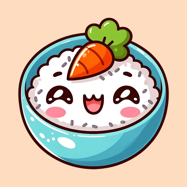 Charming Kawaii Rice Bowl by PhotoSphere