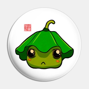 Pouty Cute Frog Pin