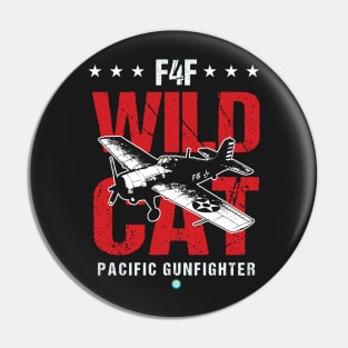 F4F Wildcat Pilot Gift WW2 Warbird Pacific Gunfighter Pin