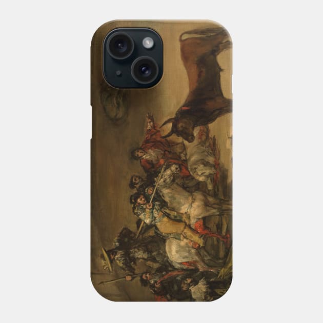 Bullfight, Suerte de Varas by Francisco Goya Phone Case by Classic Art Stall