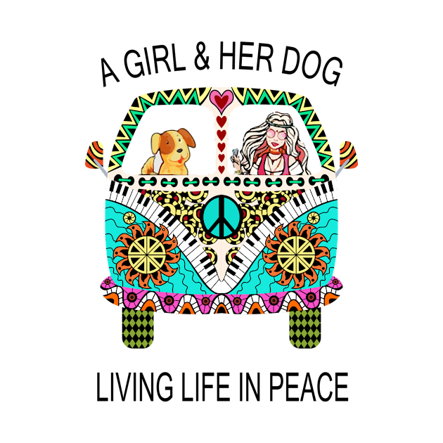 a girl and her dog living in peace by patsyhanson