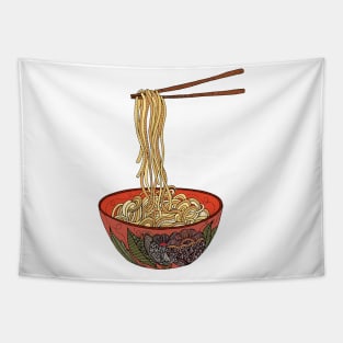 Eat noodles Tapestry