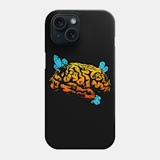 Crystals Brain - Orange and Blue Phone Case