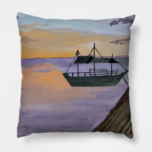 Sunset By The Sea Pillow