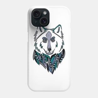 Aqua Wolf Phone Case