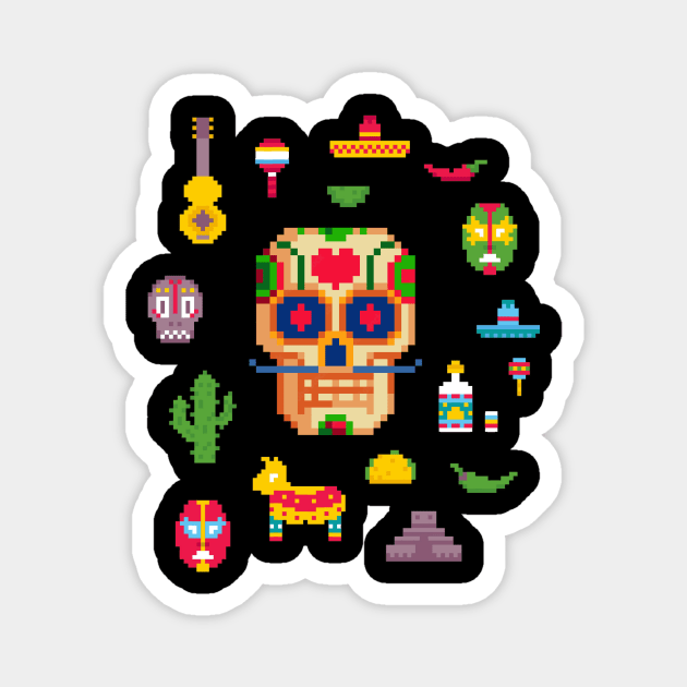 Day of the Dead Magnet by Dr. Cork