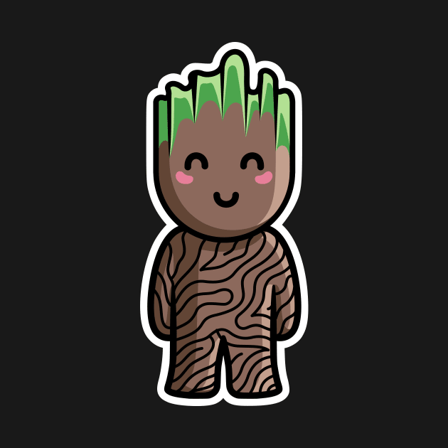 Kawaii Cute Baby Groot by freeves