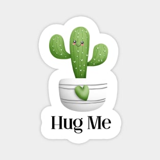 Funny Hug Me Kawaii Cactus Magnet