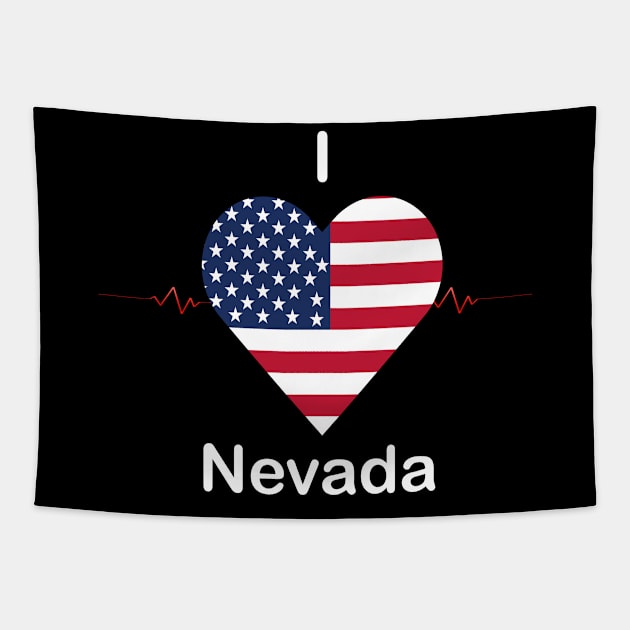 I love Nevada Tapestry by FUNEMPIRE