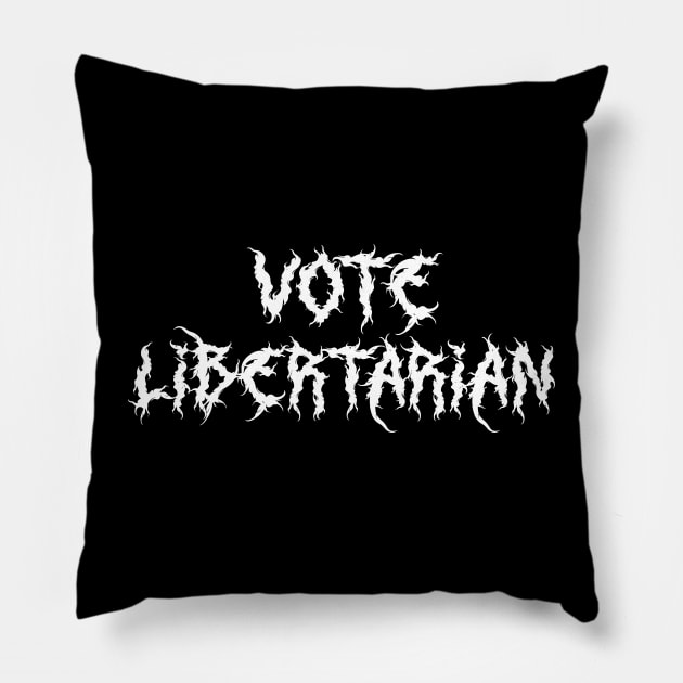 Libertarian Metal Pillow by The Libertarian Frontier 