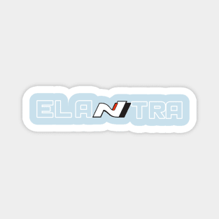 Elantra N (Bigger) Transparent White Magnet