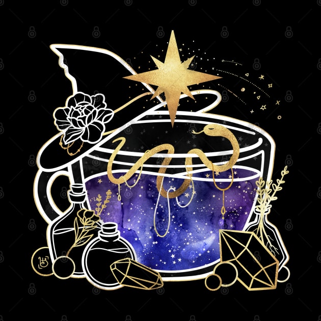 Bewitching Potion Teacup by heysoleilart