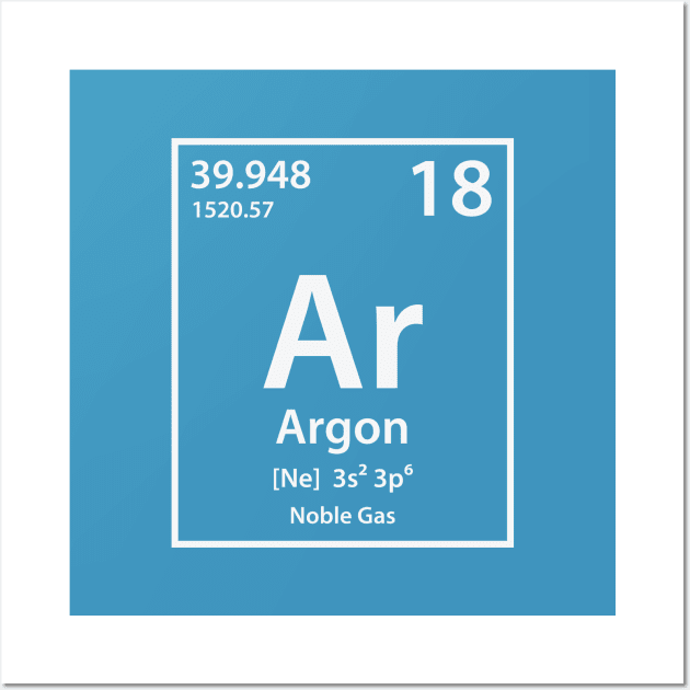 Periodic Table of Elements (nautical color theme print)