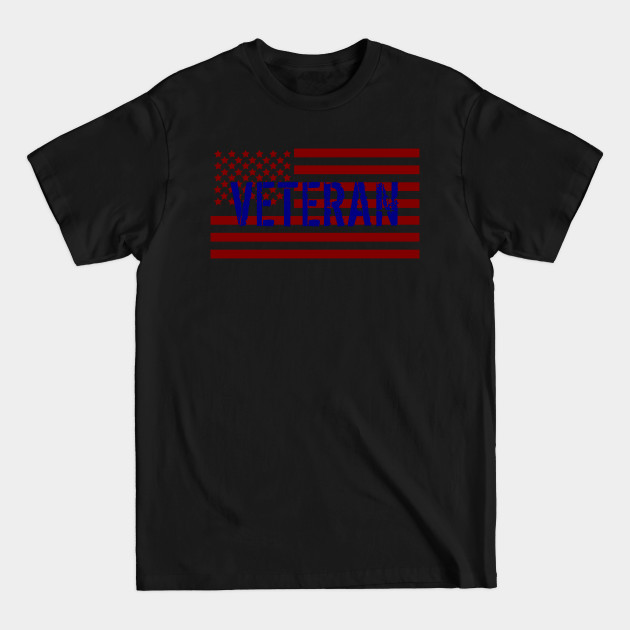 Discover American Flag Military Veteran - Military Veteran - T-Shirt