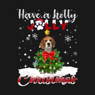 Beagle Have a Holly Jolly Christmas T-Shirt