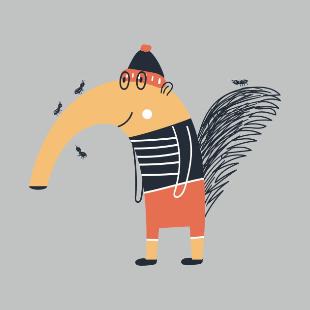 Funny Anteater by JunkyDotCom