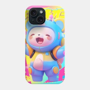 AKBLM - CHIITAN'S NEW BEST FRIEND - CHUBBY FIREFLY ホタル KUMA IS HAPPY | HYPER TUNED MEGA KAWAII 3D ANIME CHARACTER MASCOT Phone Case