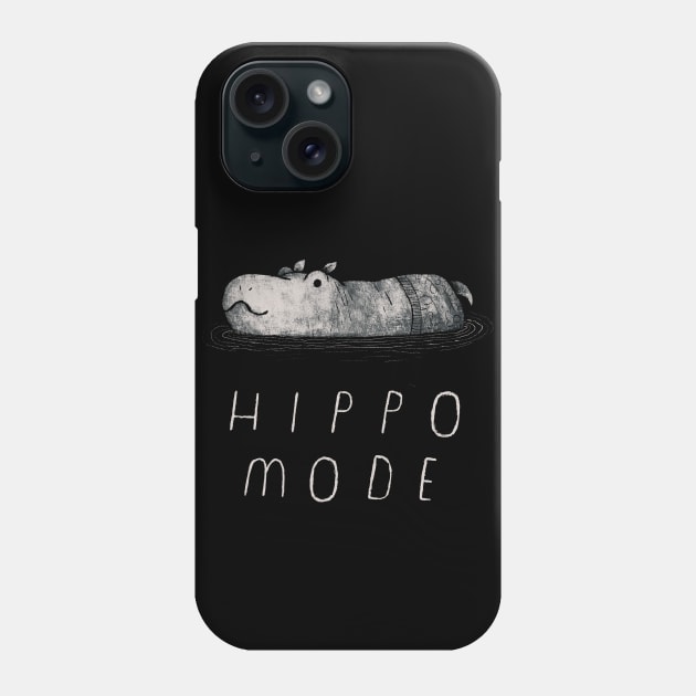 hippo mode Phone Case by Louisros