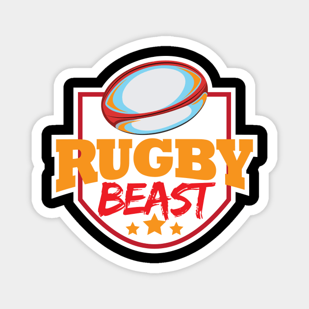 Rugby Player Magnet by maxcode