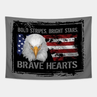 Brave American Hearts Tapestry