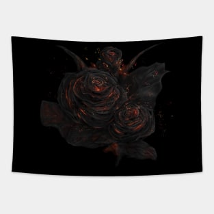 Sparkling roses - fire option Tapestry