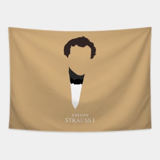 Johann Strauss I - Minimalist Portrait Tapestry