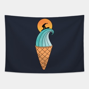 Nature Wave Ice Cream Tapestry