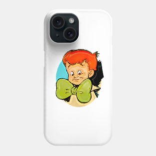 Red-haired boy in the green tie Phone Case