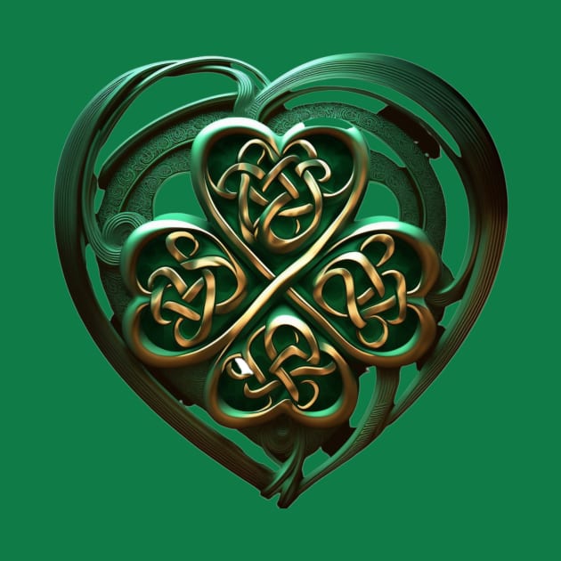 Shamrock Celtic heart by presstex.ua@gmail.com