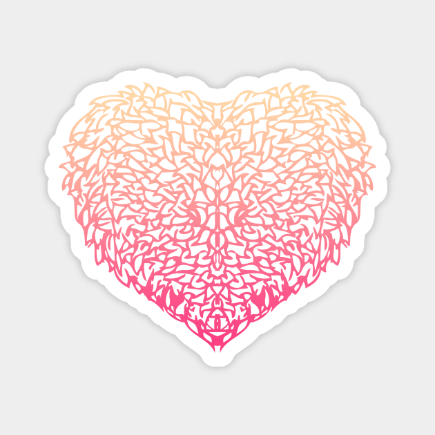 PINK HEART Magnet by AnishaCreations