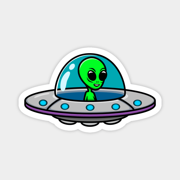 UFO and Alien Magnet by FXguy