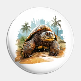 Alligator Snapping Turtle Pin