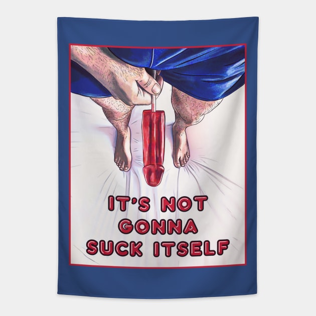 Suck Itself Tapestry by JasonLloyd