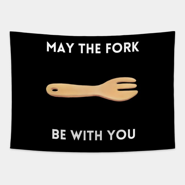 May The Fork Be With You - (8) Tapestry by Cosmic Story Designer