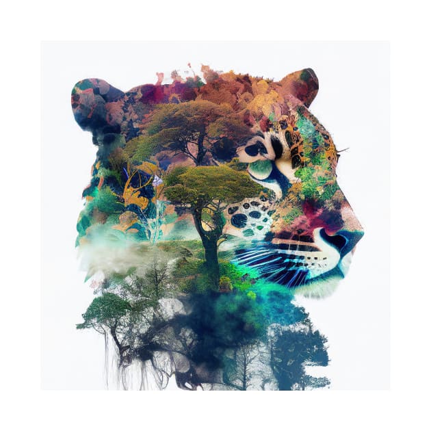 Leopard Nature Sauvage Imagine Libre Aventure by Cubebox