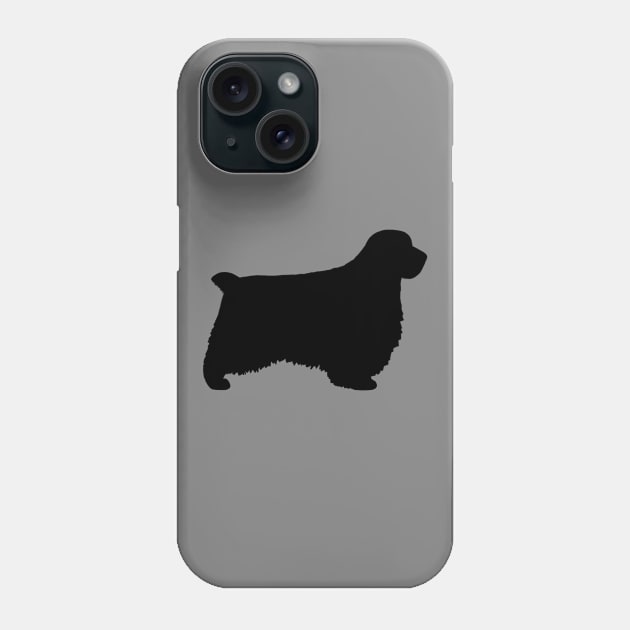 Clumber Spaniel Silhouette Phone Case by Coffee Squirrel