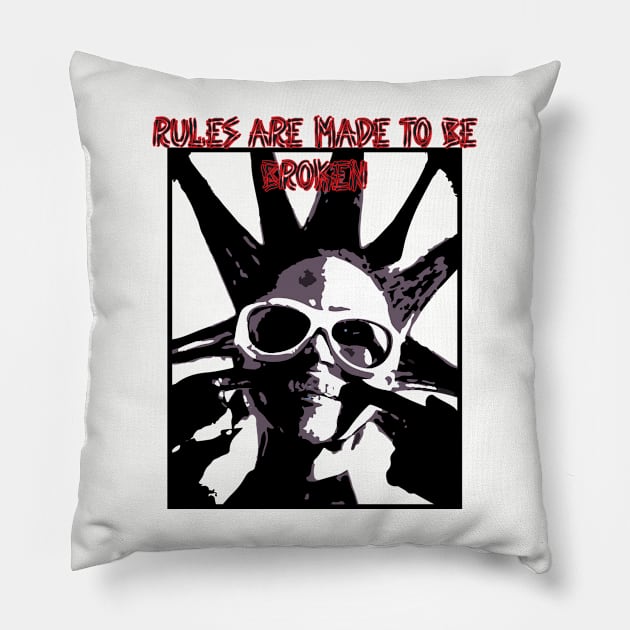 punk quote Pillow by vellouz55