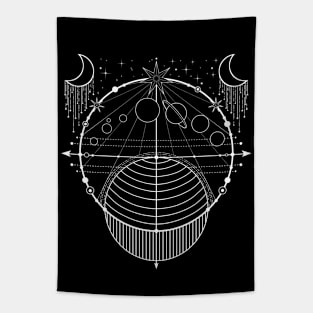 Solar System Goth Design Tapestry