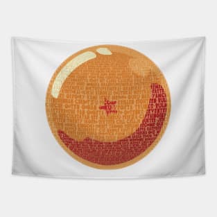 Dragon Ball Typography Tapestry