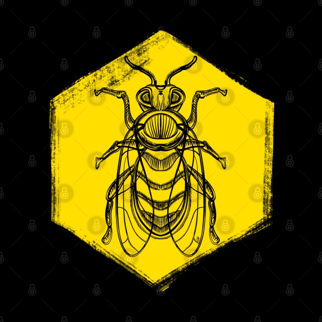 Vintage bee design by Yety