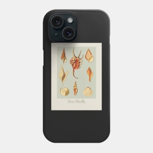 Sea shells wall art print Phone Case