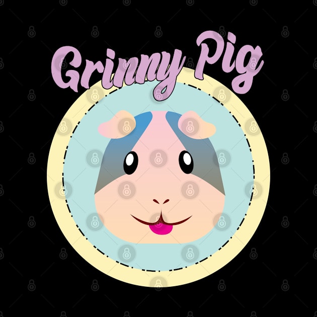 Grinny Pig Gift for Guinea Pig Lovers Cute Guinea Pig by Riffize