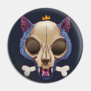 Cat Skull Pin