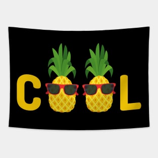 Cool Pineapple Funny Holiday Tapestry