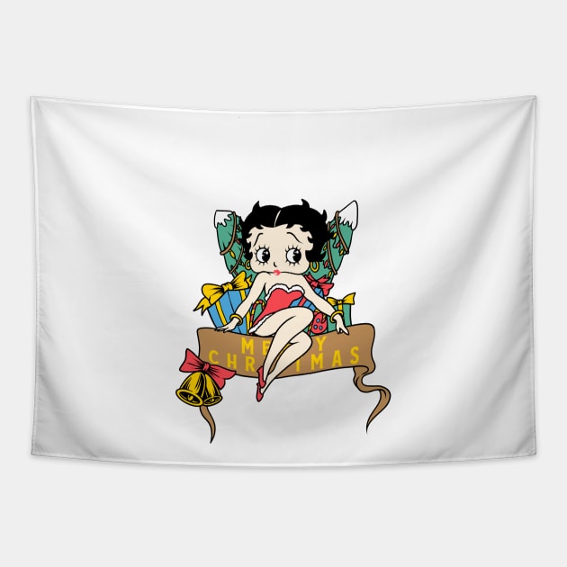 Betty Boop Gift Tapestry by thelazyshibaai