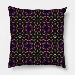 Detailed floral symmetrical design Pillow