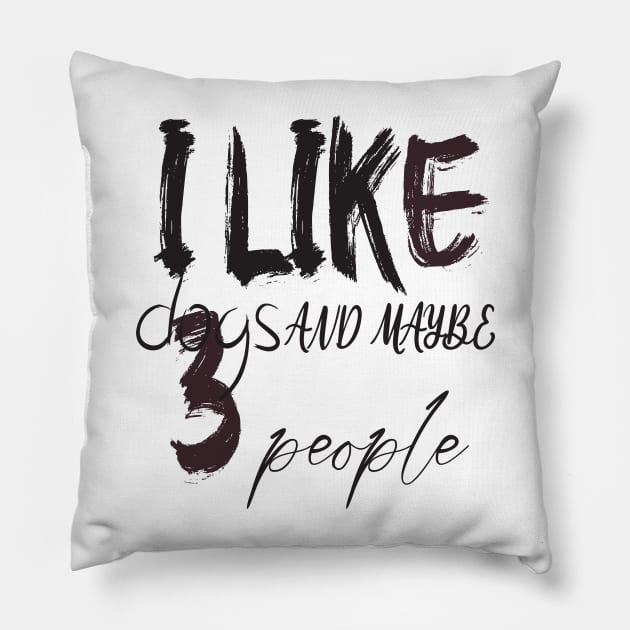 like dogs and maybe 3 people Pillow by Morad Rif