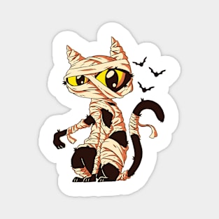 Mummy Cat - Halloween Magnet