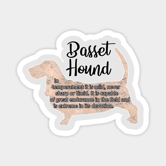 Basset Hound Magnet by ApolloOfTheStars